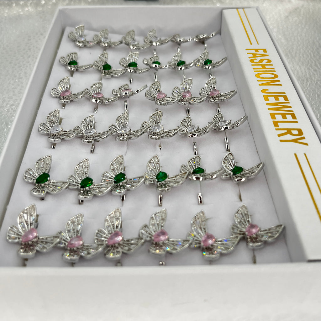 Butterfly 36 Piece Rings | Gold & Silver Stainless Steel