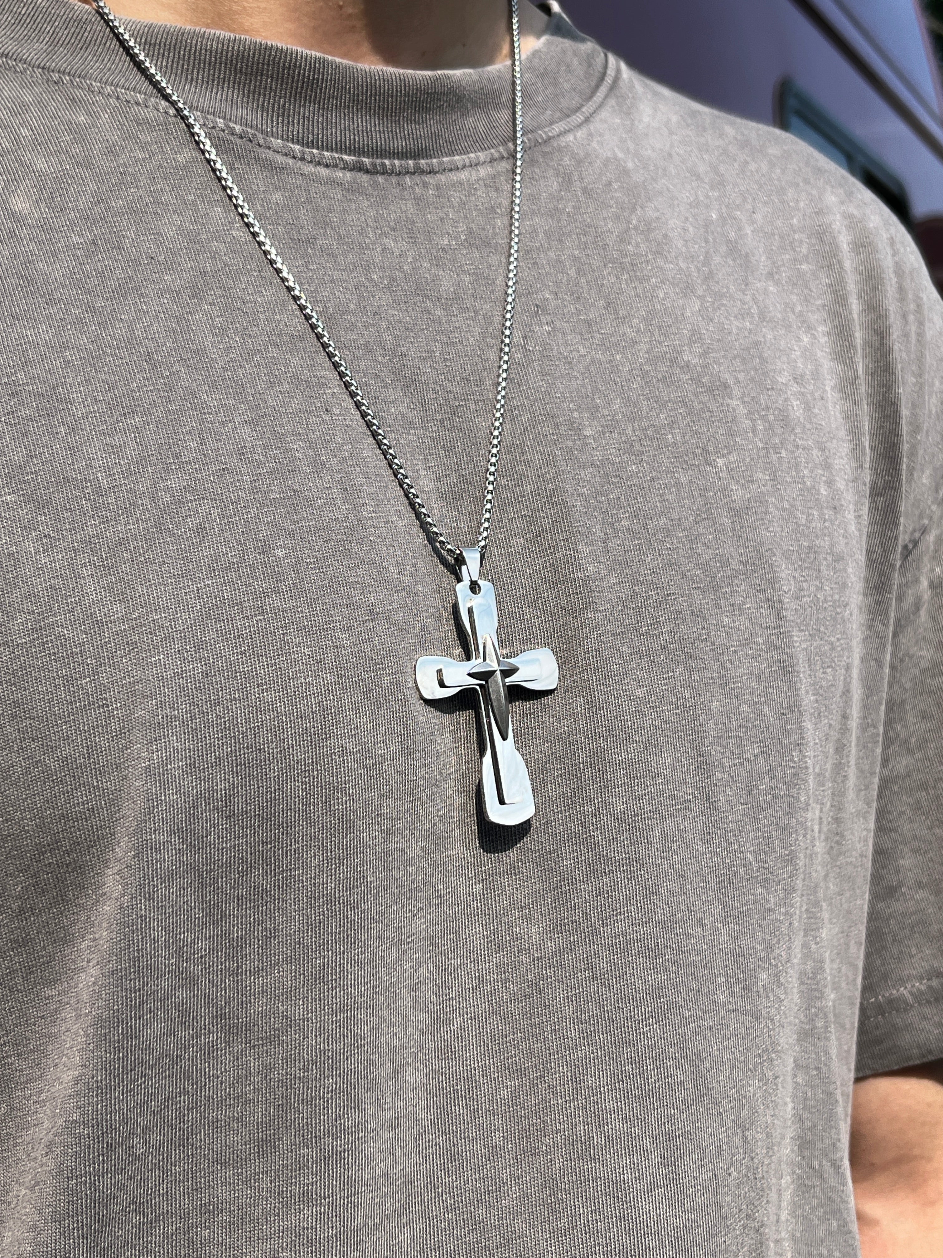 6-Pack Stainless Steel Pendants | Gothic & Religious Mix