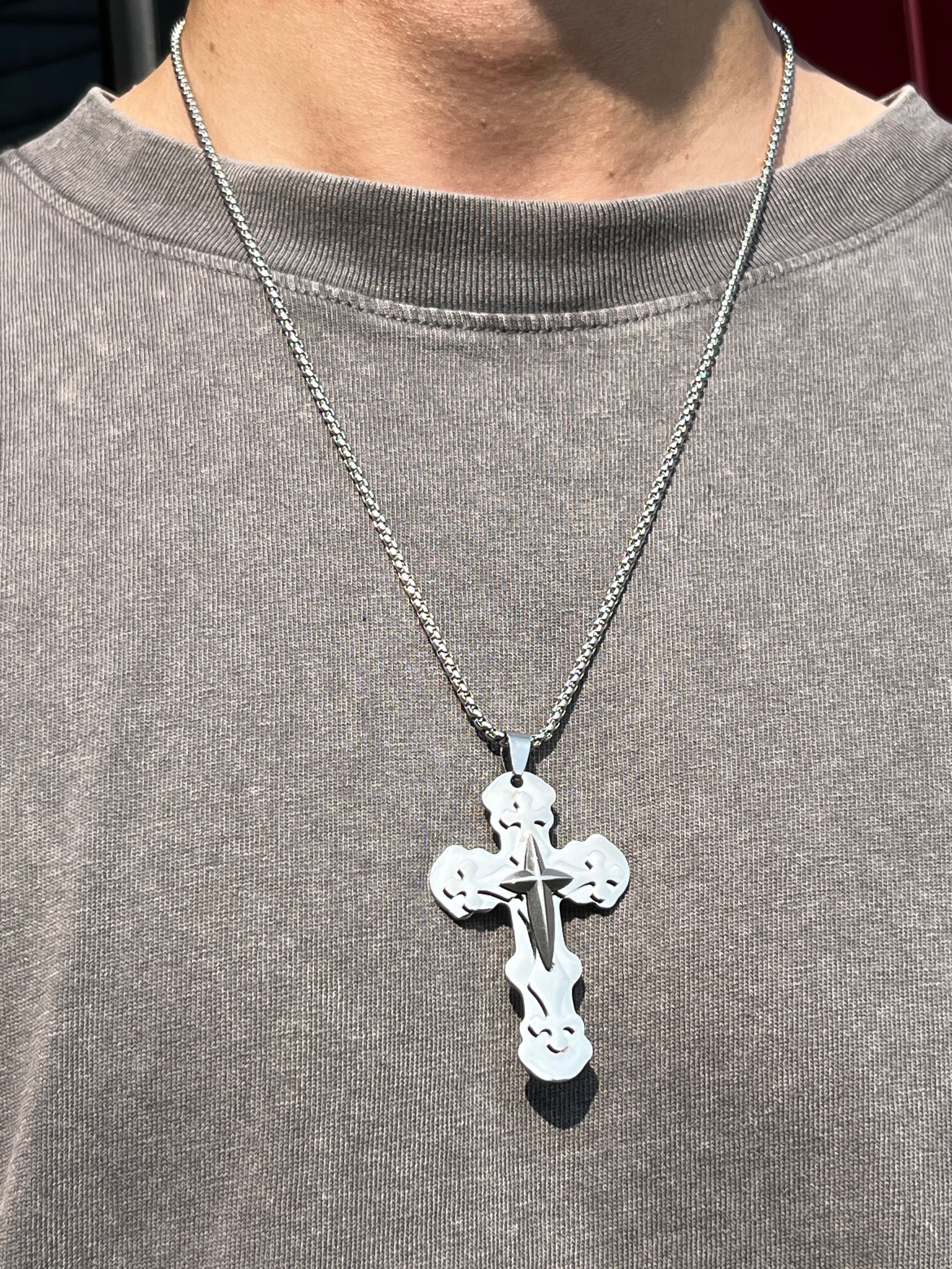 6-Pack Stainless Steel Pendants | Gothic & Religious Mix