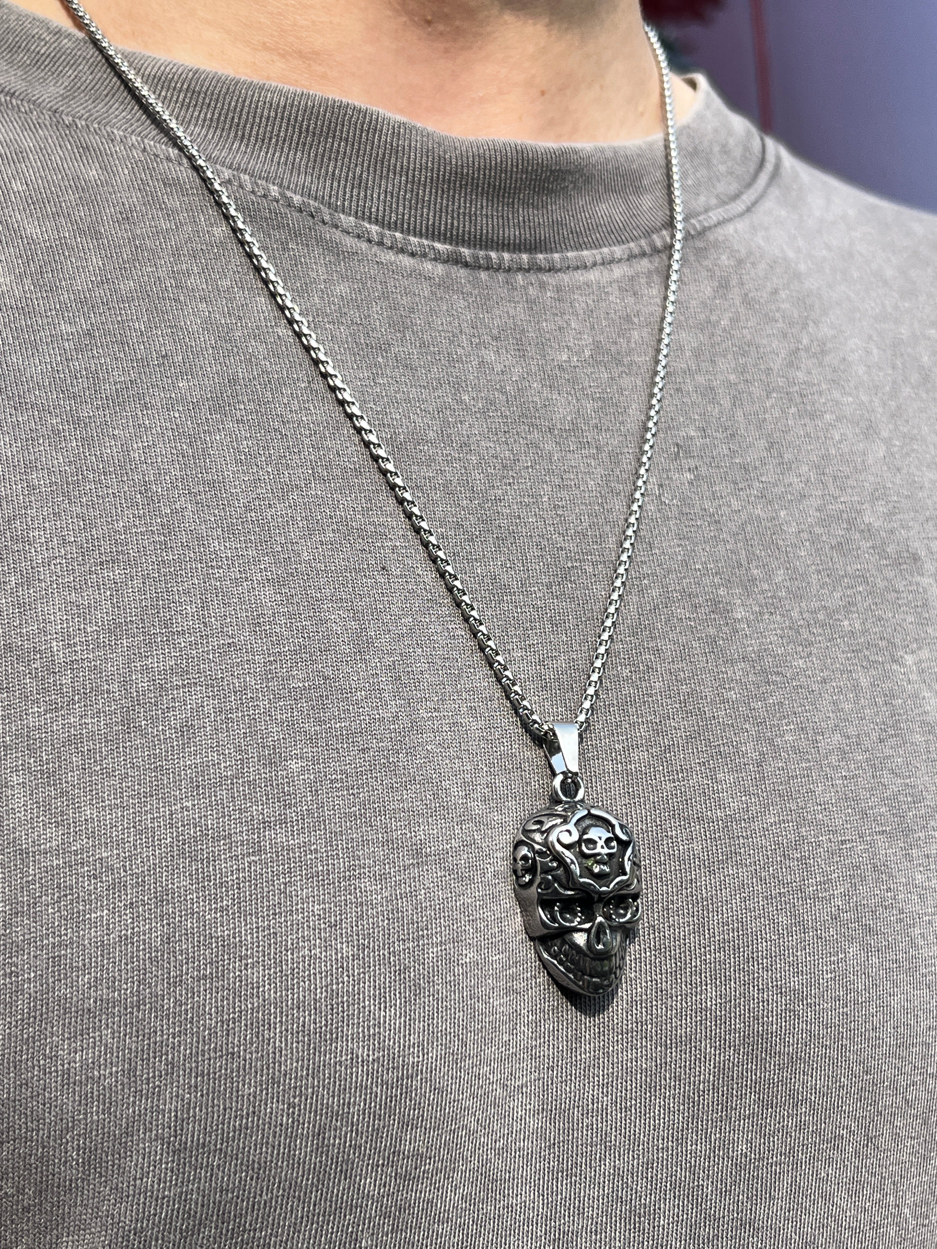 6-Pack Stainless Steel Pendants | Gothic & Religious Mix