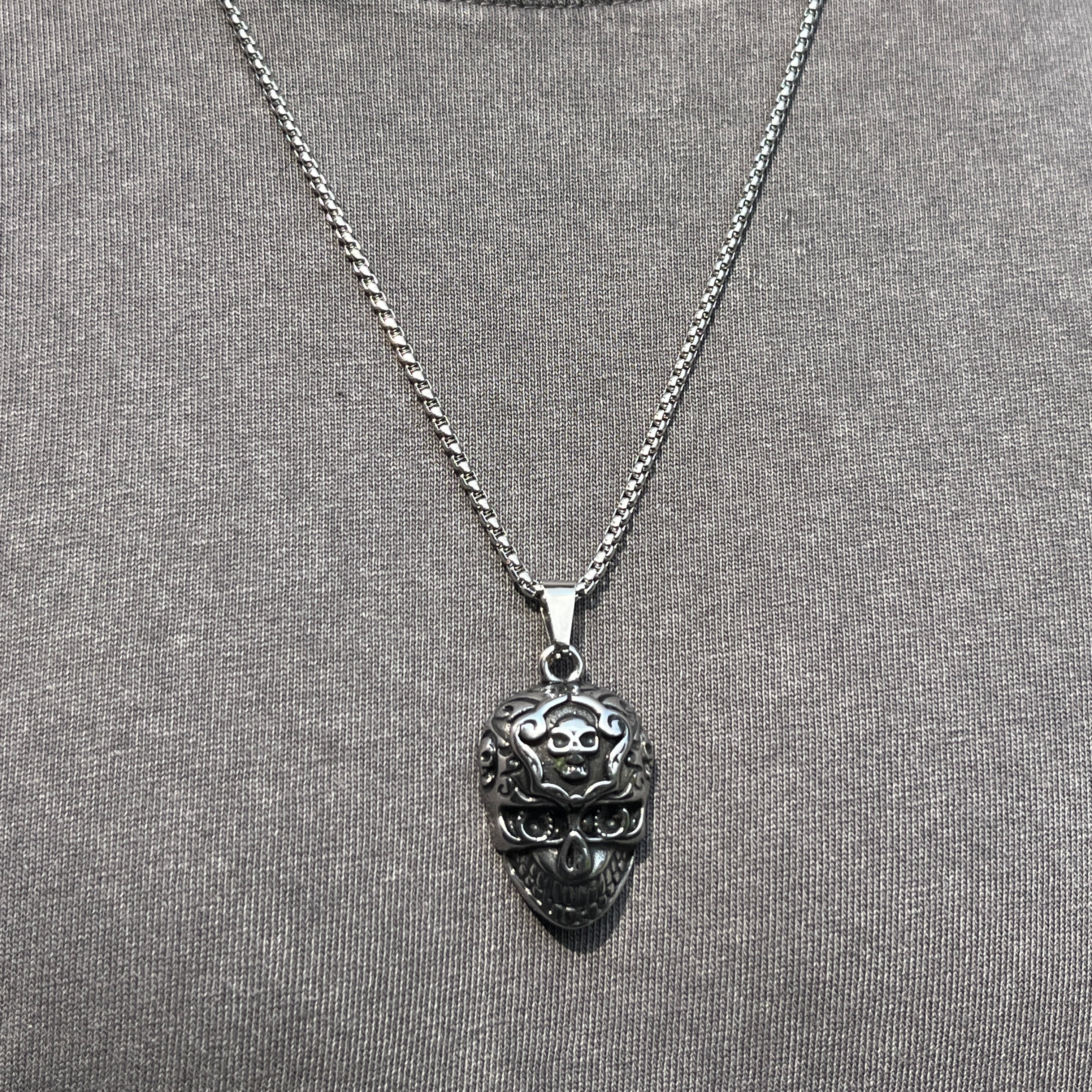 6-Pack Stainless Steel Pendants | Gothic & Religious Mix