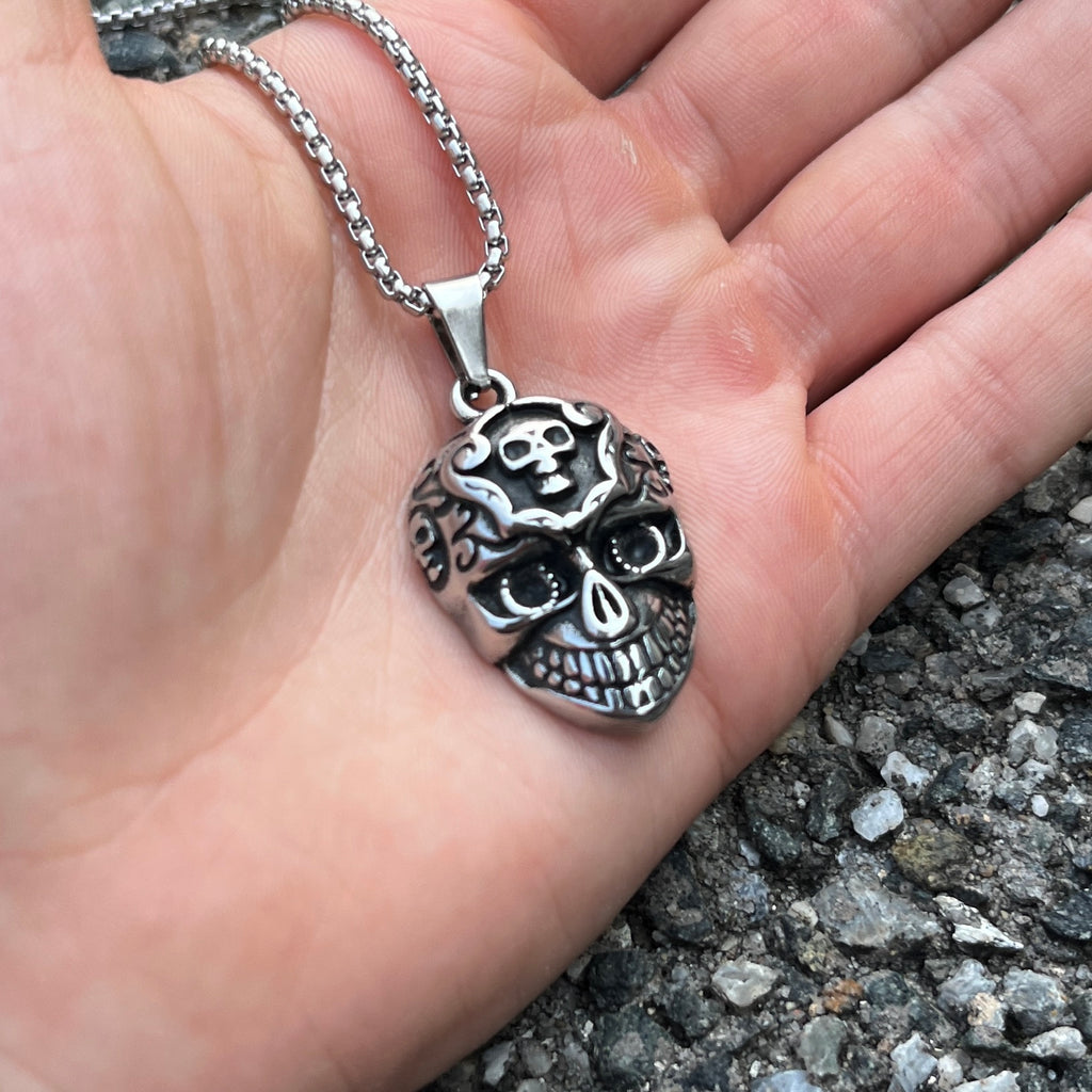 6-Pack Stainless Steel Pendants | Gothic & Religious Mix