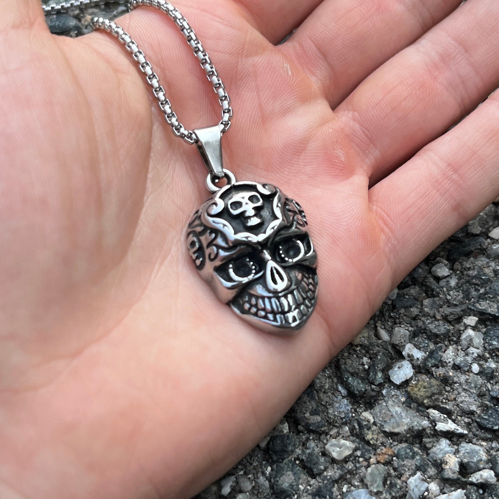 6-Pack Stainless Steel Pendants | Gothic & Religious Mix