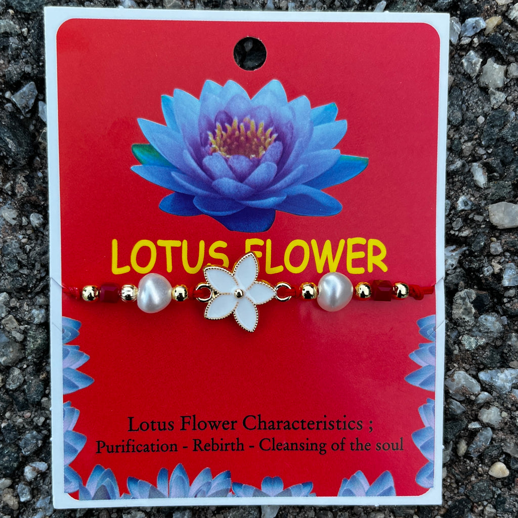 Card Bracelet | Lotus Flower Meaning Bracelet | Best Gift 