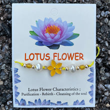 Load image into Gallery viewer, Card Bracelet | Lotus Flower Meaning Bracelet | Best Gift 

