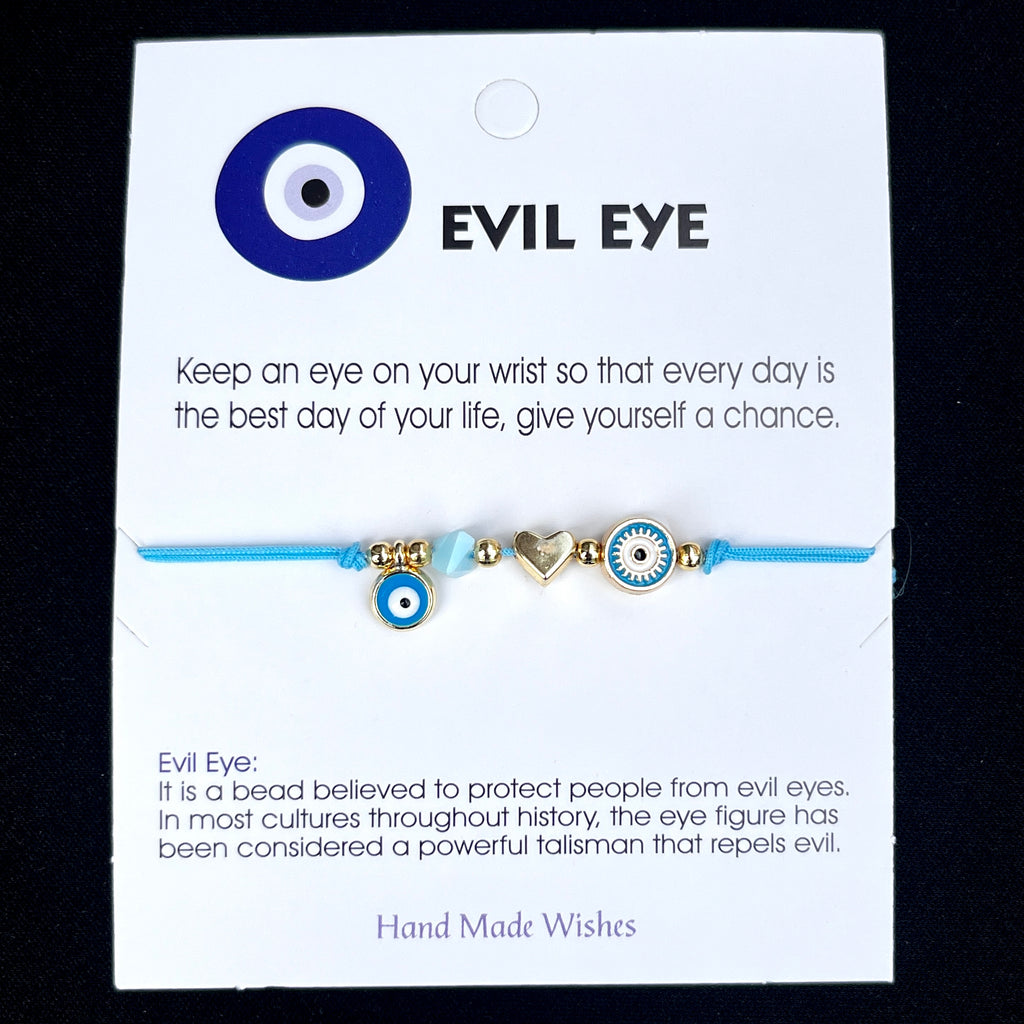 Card Bracelet | Evil Eye Bracelet Set | Gift for Her