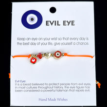 Load image into Gallery viewer, Card Bracelet | Evil Eye Bracelet Set | Gift for Her
