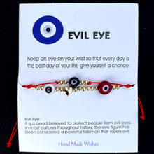 Load image into Gallery viewer, Card Bracelet | Evil Eye Bracelet Set | Gift for Her 
