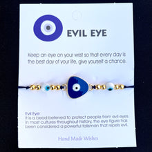 Load image into Gallery viewer, Card Bracelet | Triangle Evil Eye Bracelet Set | Protection
