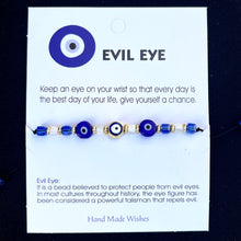 Load image into Gallery viewer, Card Bracelet | Evil Eye Bracelet Set | Protection
