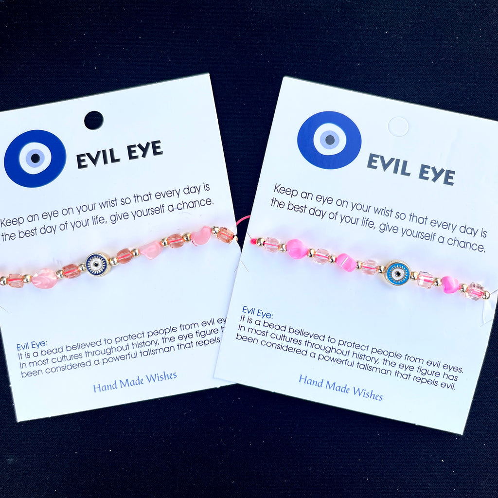 Card Bracelet | Evil Eye Bracelet Set | Gift for Her