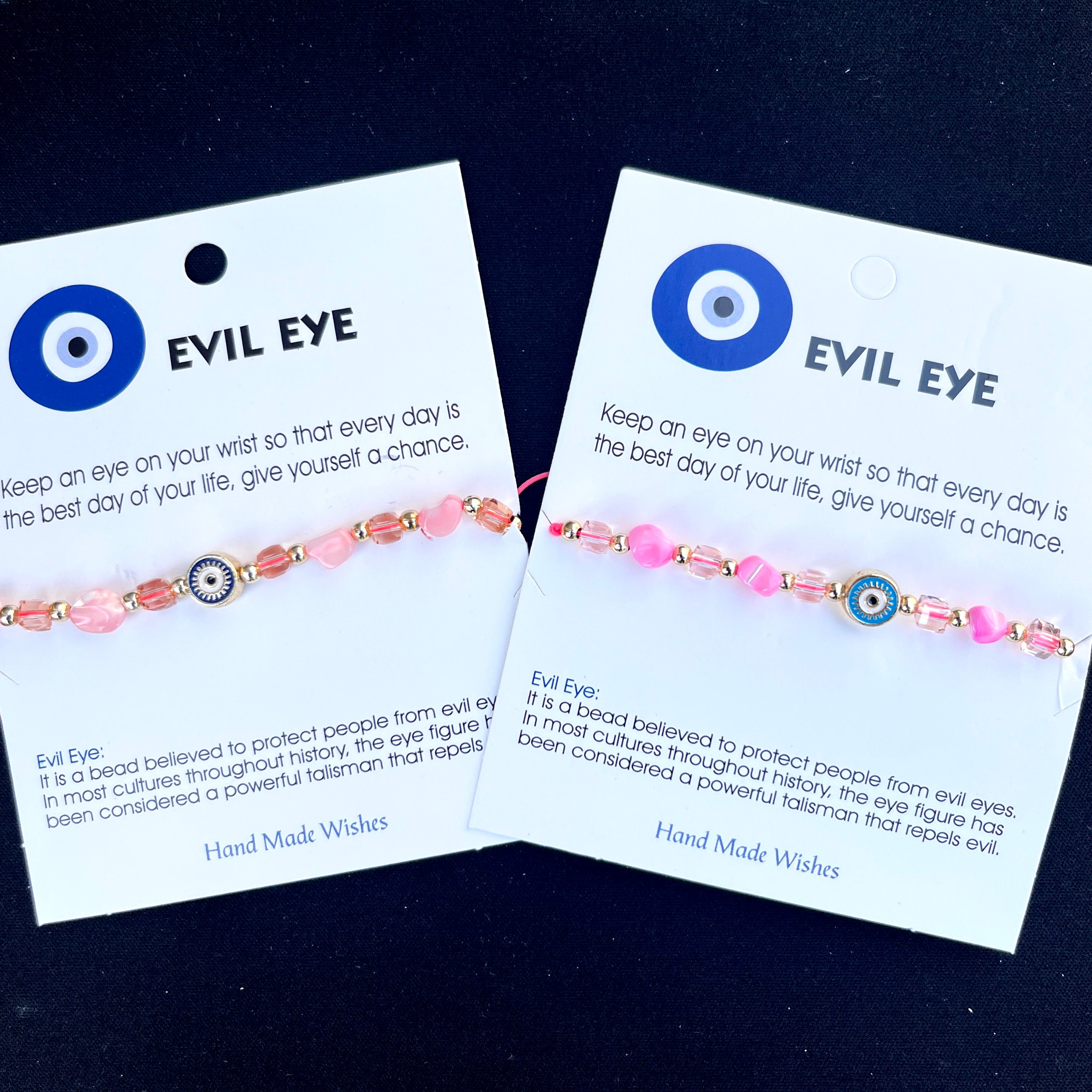 Card Bracelet | Evil Eye Bracelet Set | Gift for Her