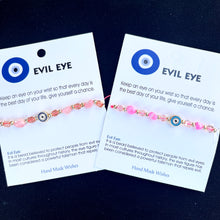 Load image into Gallery viewer, Card Bracelet | Evil Eye Bracelet Set | Gift for Her
