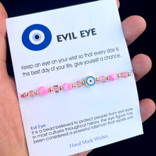 Load image into Gallery viewer, Card Bracelet | Evil Eye Bracelet Set | Gift for Her
