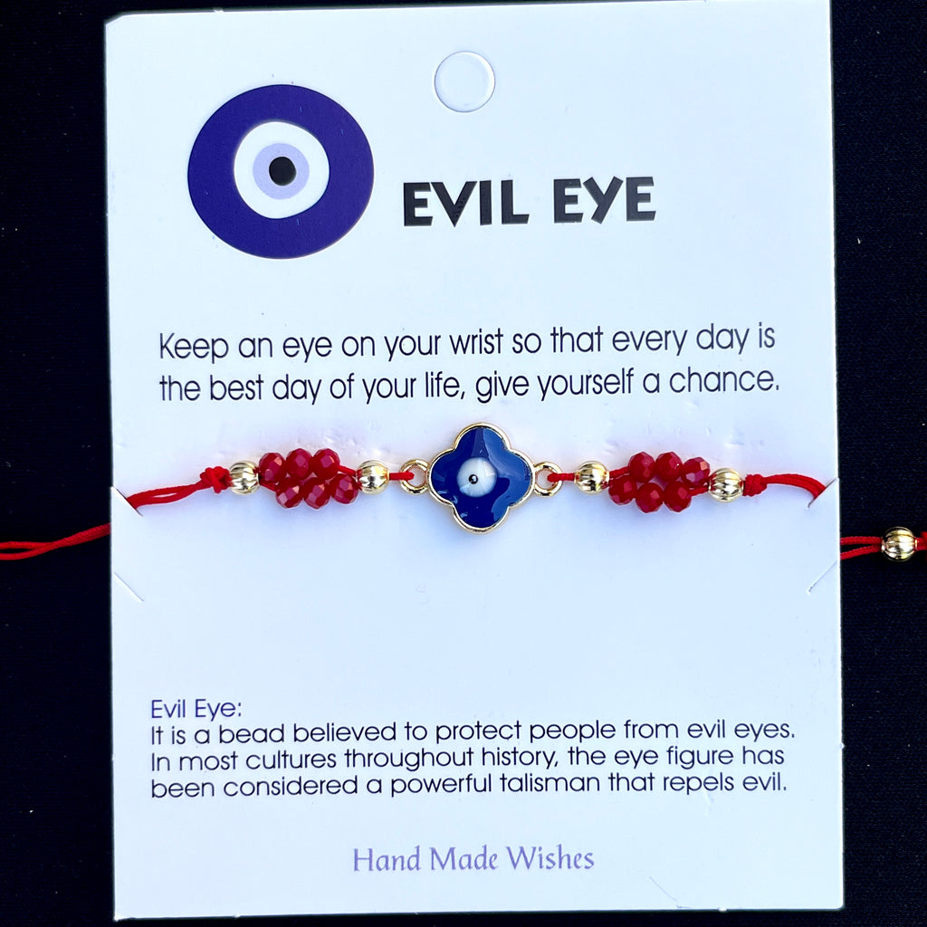 Card Bracelet | Evil Eye Bracelet Set | Gift for Her 