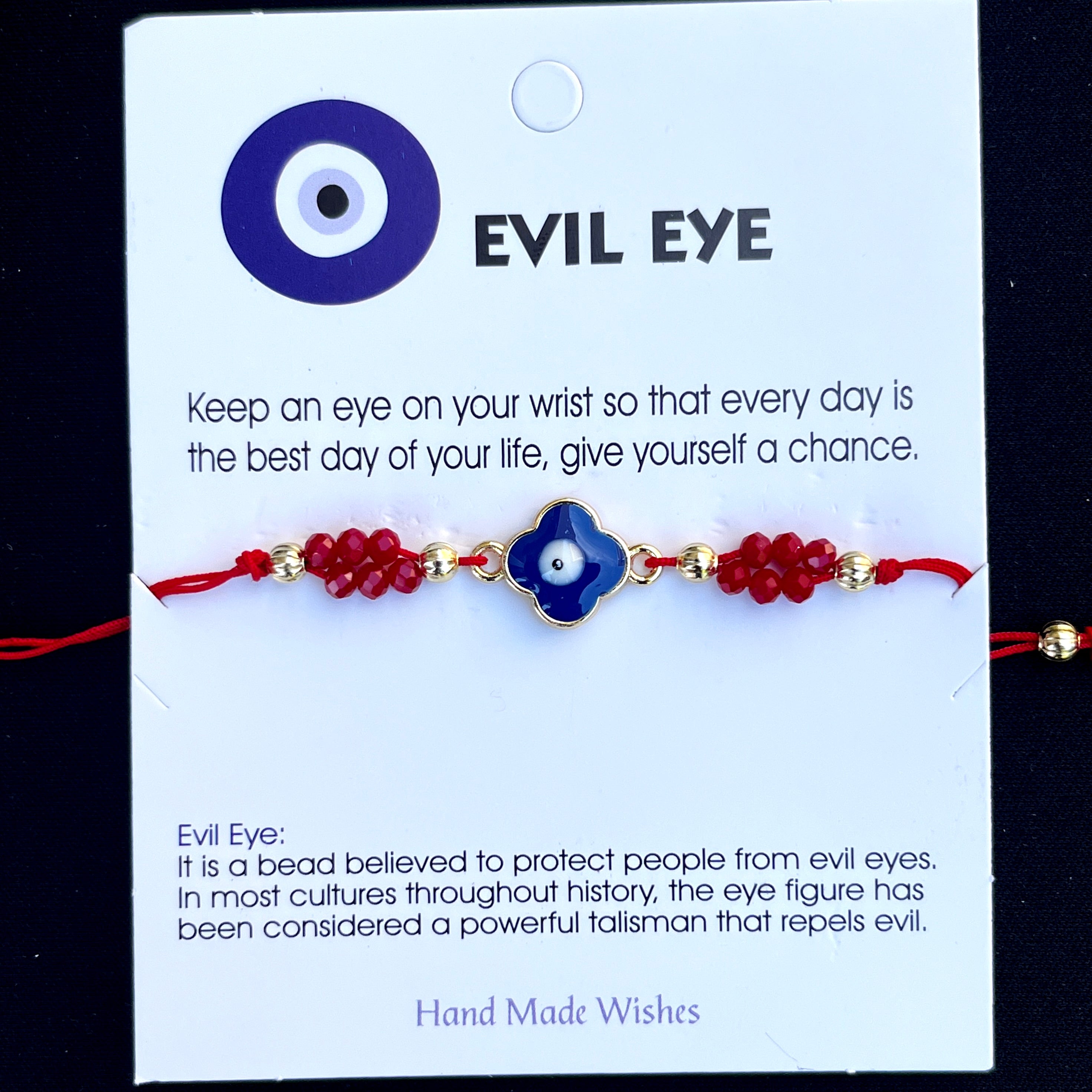 Card Bracelet | Evil Eye Bracelet Set | Gift for Her 