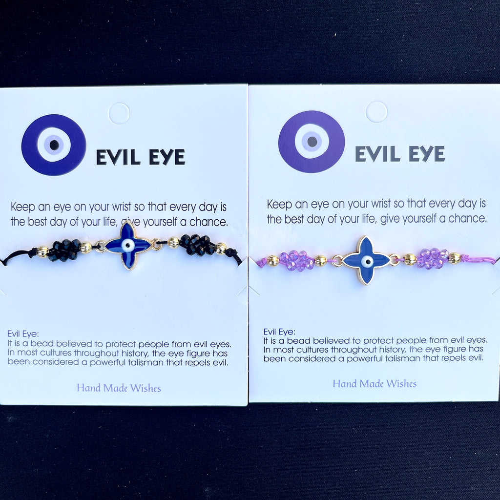 Card Bracelet | Evil Eye Bracelet | Protection for Her 