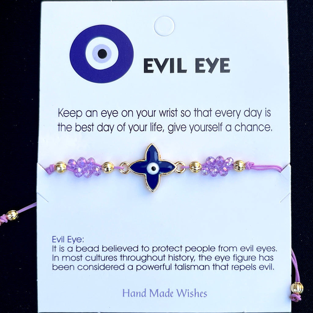 Card Bracelet | Evil Eye Bracelet | Protection for Her 