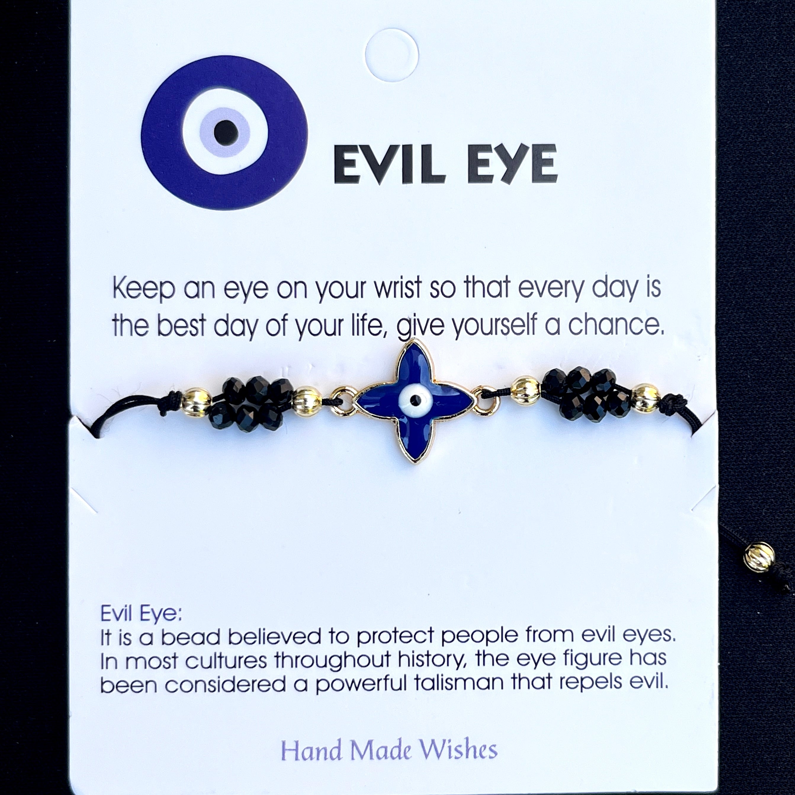 Card Bracelet | Evil Eye Bracelet | Protection for Her 