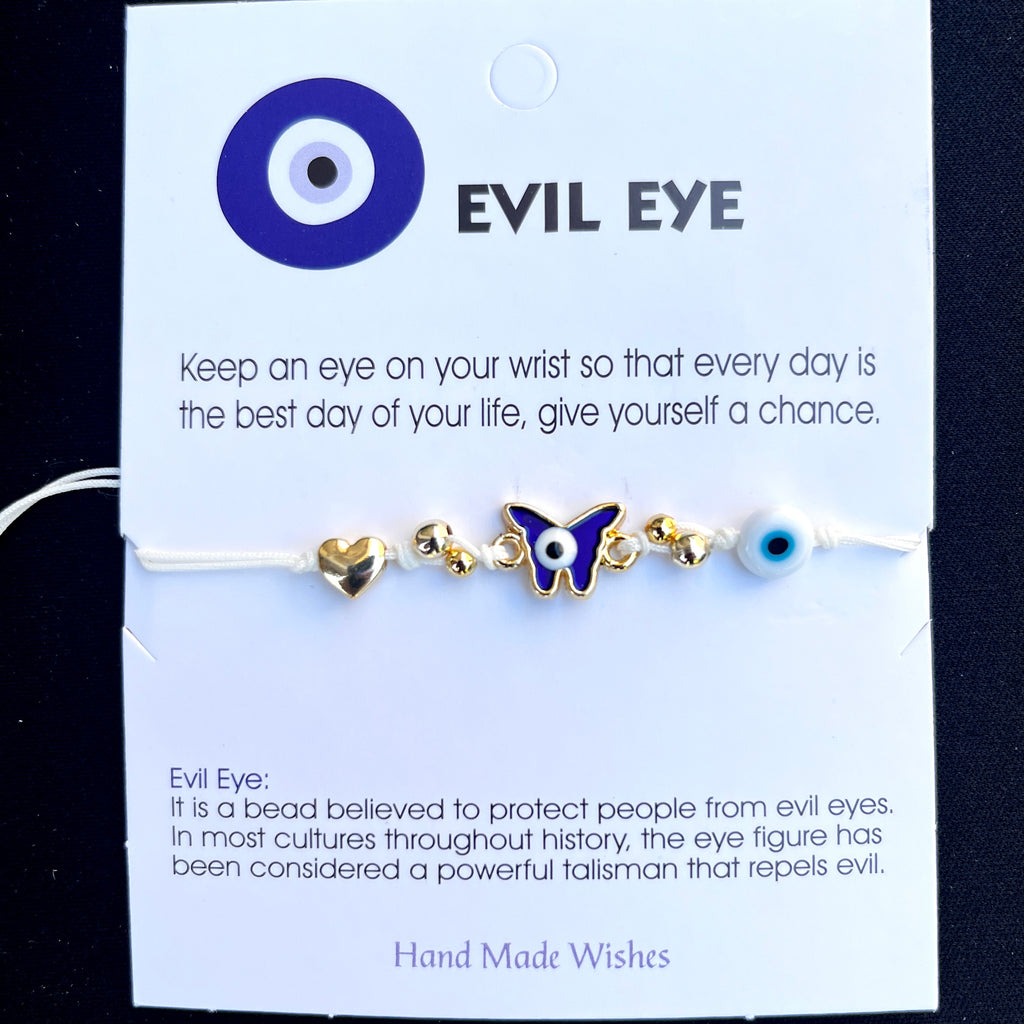 Card Bracelet | Evil Eye Butterfly Bracelet Set | Animal