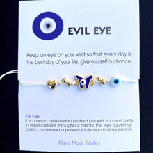 Load image into Gallery viewer, Card Bracelet | Evil Eye Butterfly Bracelet Set | Animal
