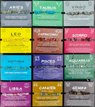 Load image into Gallery viewer, Zodiac Natural Stone Bracelet |Ready Card Display | 12 Signs
