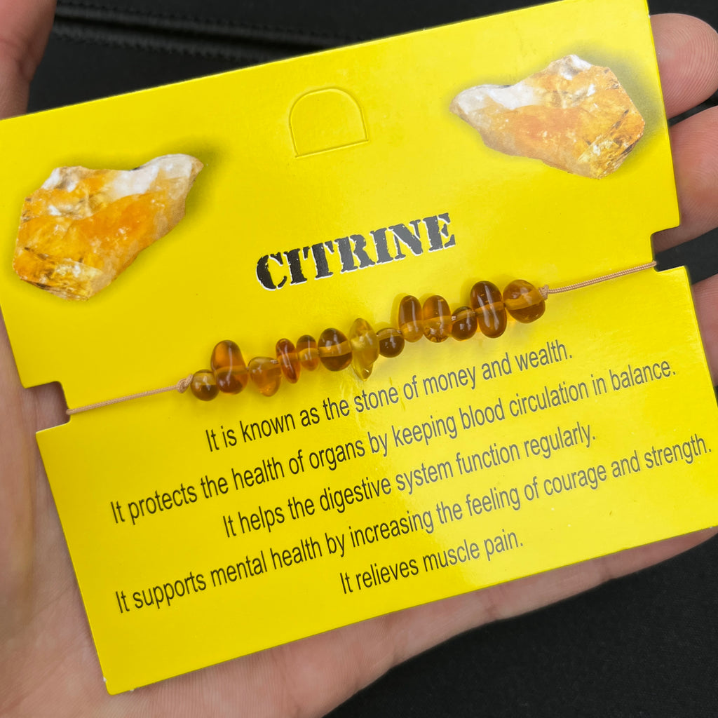 Card Bracelet | Natural Stone Jewelry | Gift-Ready Display