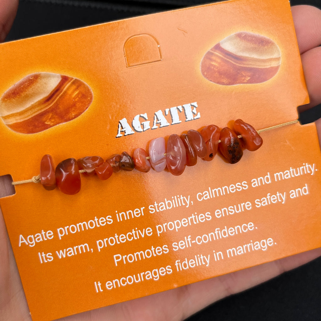 Card Bracelet | Natural Stone Jewelry | Gift-Ready Display