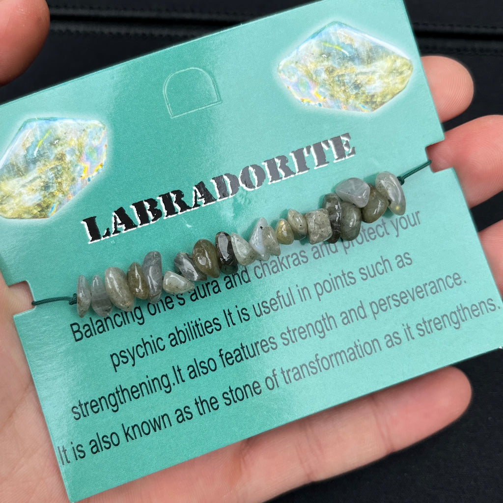 Card Bracelet | Natural Stone Jewelry | Gift-Ready Display