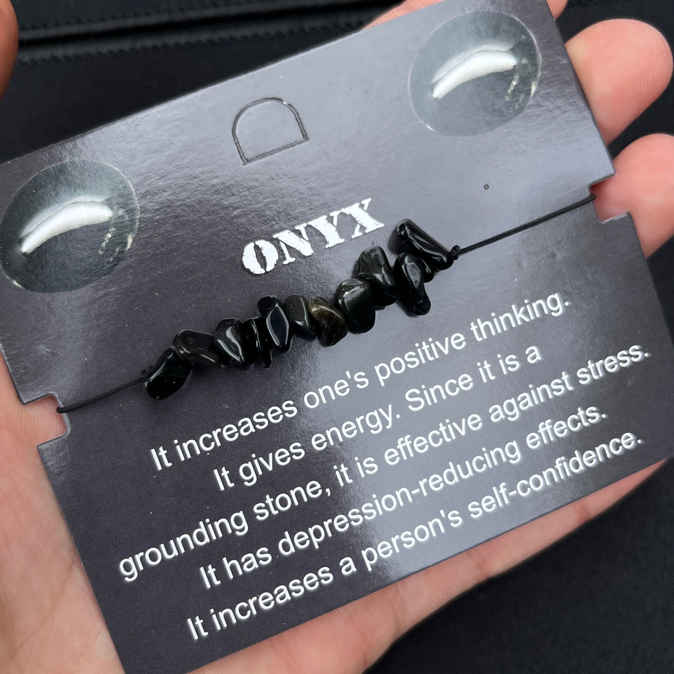 Card Bracelet | Natural Stone Jewelry | Gift-Ready Display