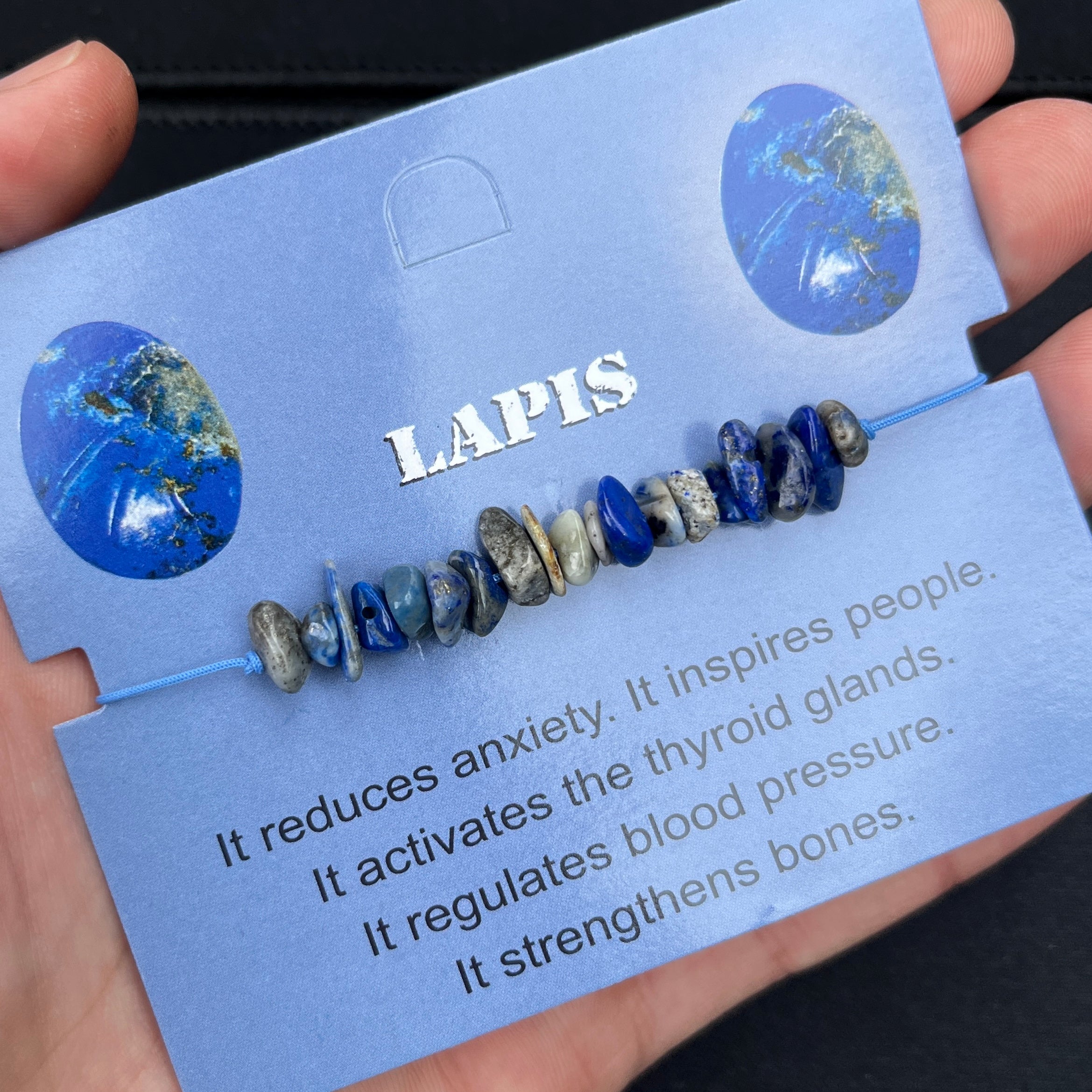 Card Bracelet | Natural Stone Jewelry | Gift-Ready Display