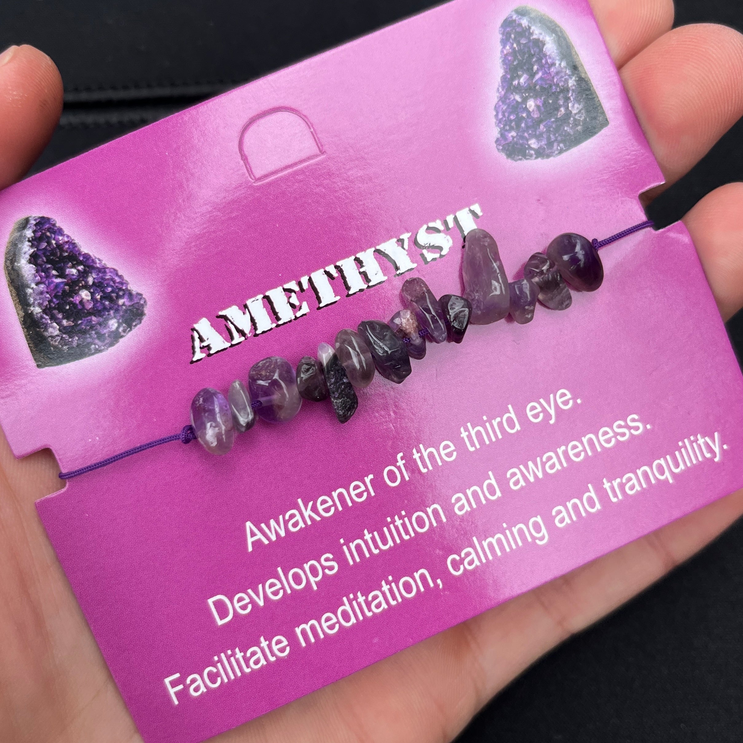 Card Bracelet | Natural Stone Jewelry | Gift-Ready Display