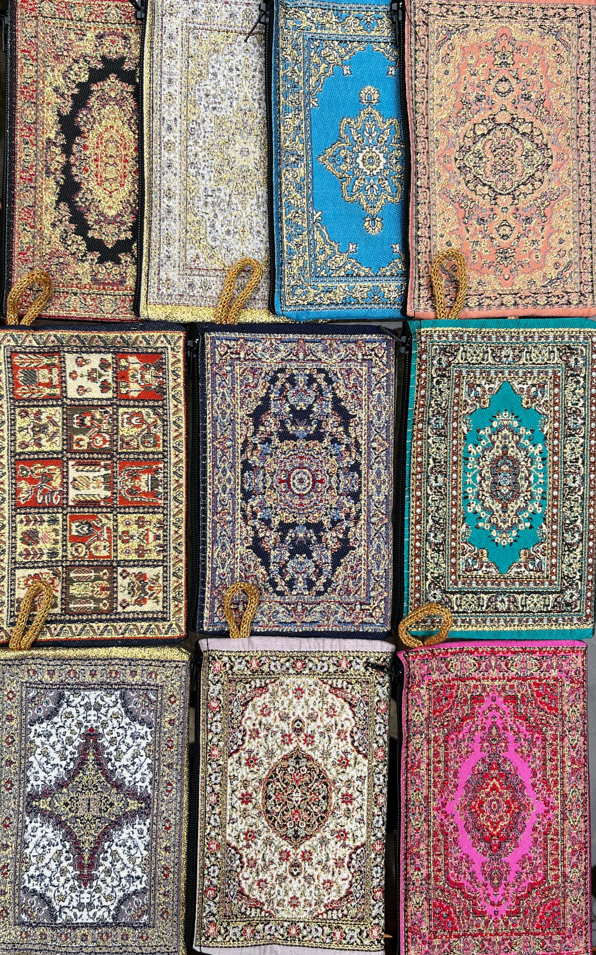 Mini Tapestry Pouch | Carpet Zipper Bag | Coin Purse