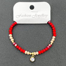 Load image into Gallery viewer, Crystal Bracelet | Evil Eye Charm Gift | 8 Color Options
