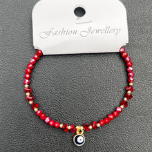 Load image into Gallery viewer, Crystal Bracelet | Evil Eye Charm Gift | 8 Color Options

