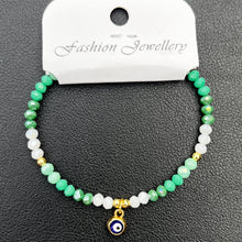 Load image into Gallery viewer, Crystal Bracelet | Evil Eye Charm Gift | 8 Color Options
