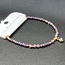 Load image into Gallery viewer, Crystal Bracelet | Evil Eye Charm Gift | 8 Color Options
