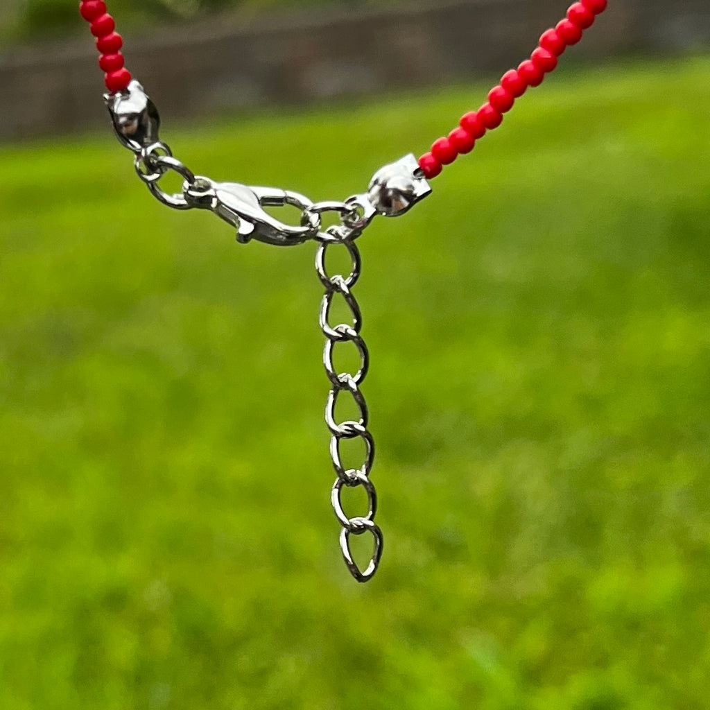 Crystal Bracelet | Beaded Evil Eye Charm | 7 Color Options 