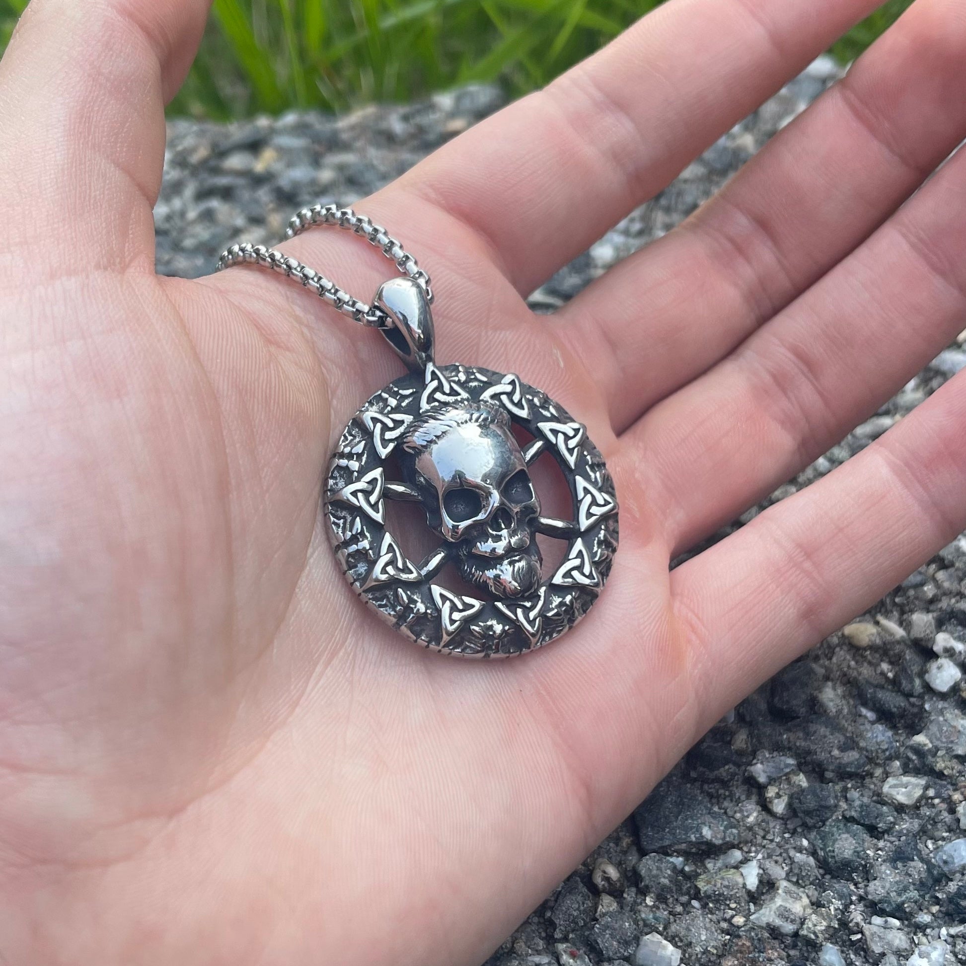 6-Pack Stainless Steel Pendants | Gothic & Religious Mix