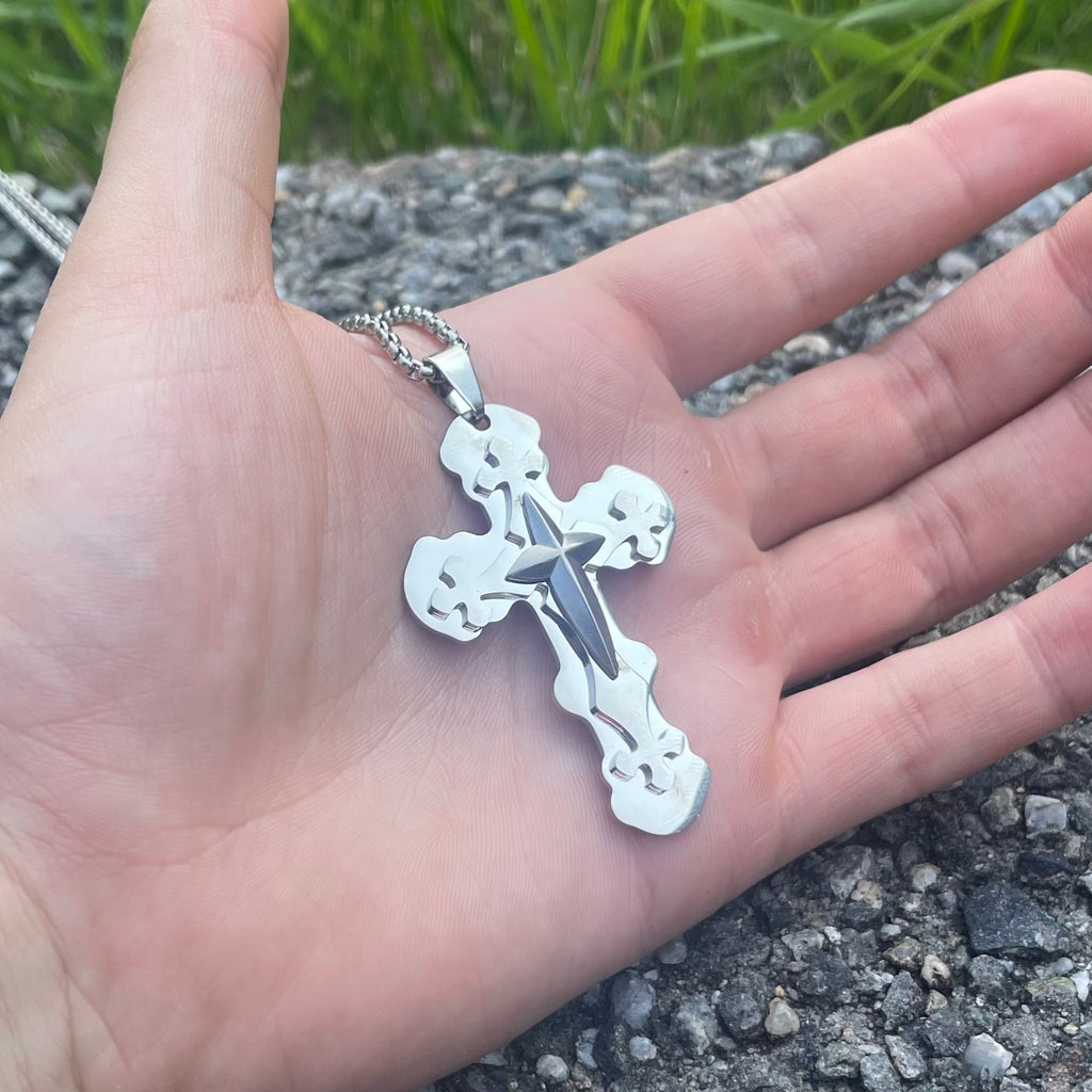 6-Pack Stainless Steel Pendants | Gothic & Religious Mix