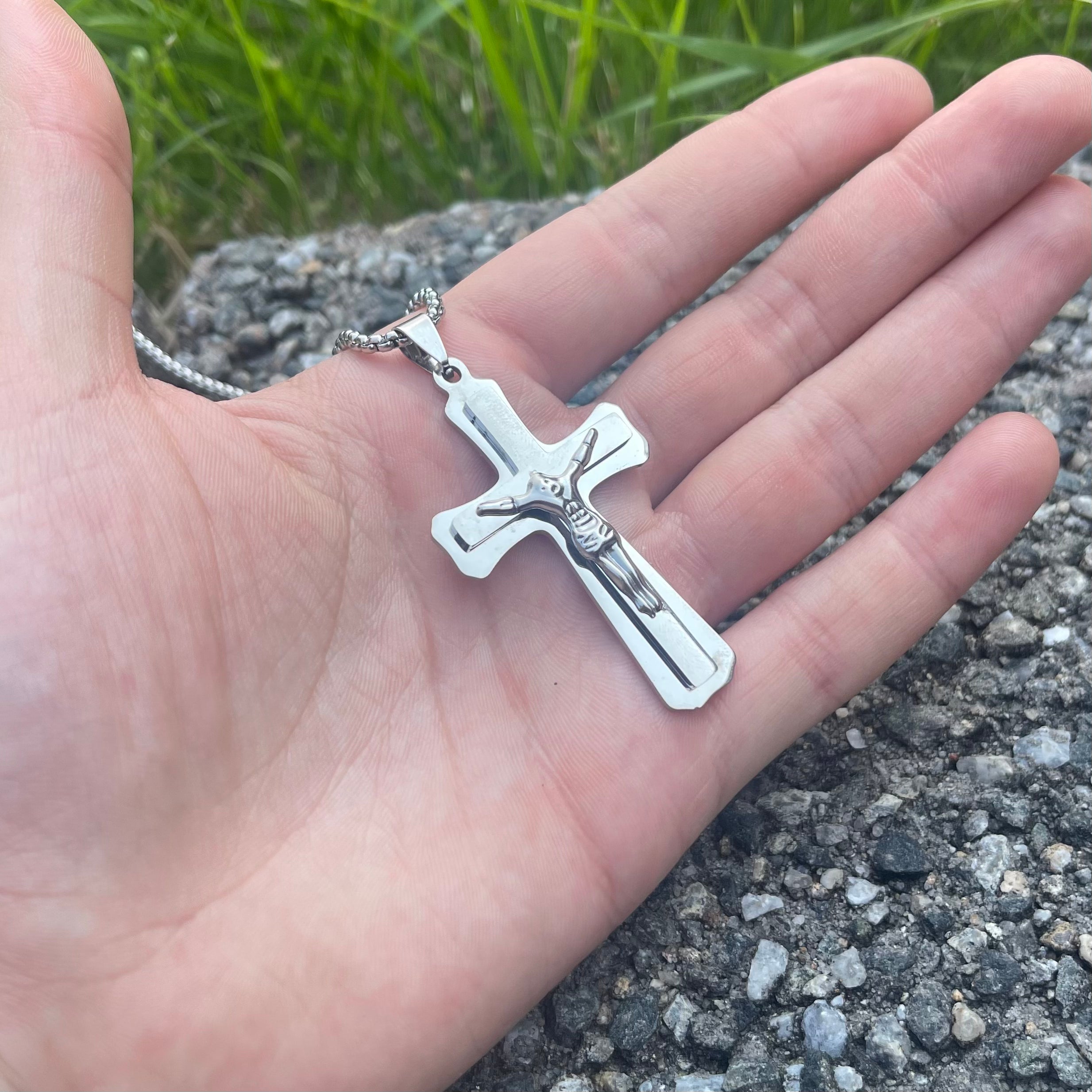 6-Pack Stainless Steel Pendants | Gothic & Religious Mix