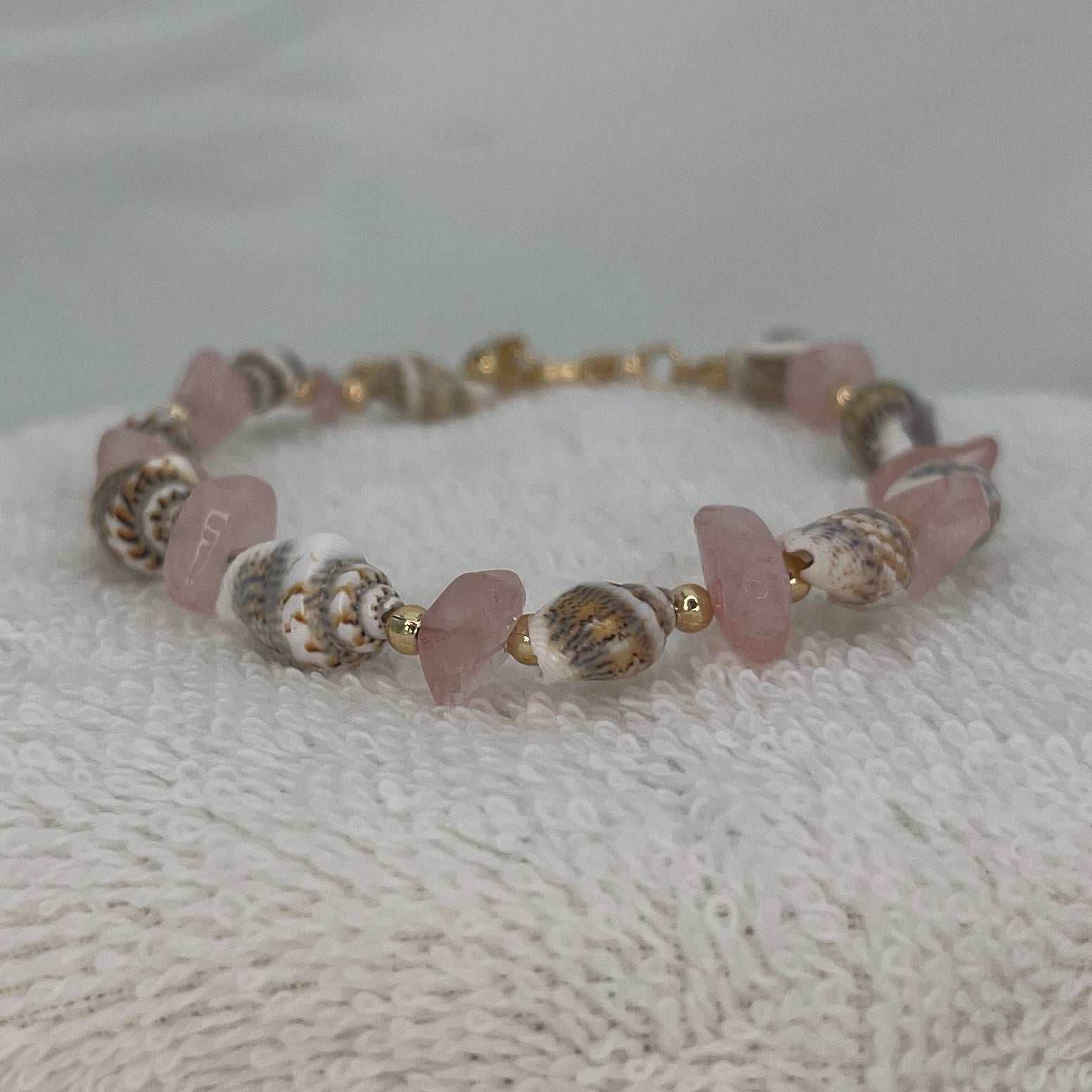 Seashell Natural Stone Beaded Anklet: Your Beach Style 