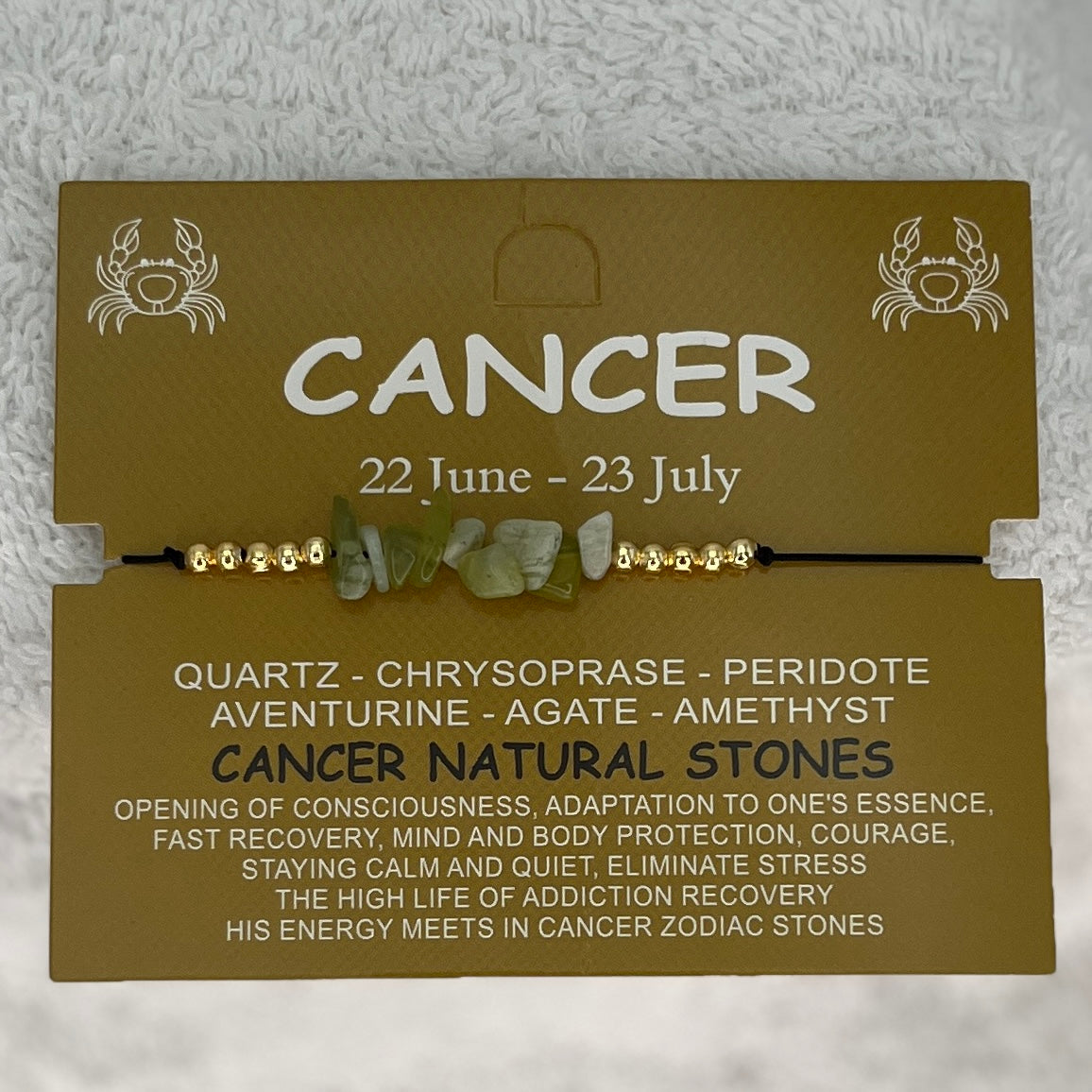 12 Piece Zodiac Sign Natural Stone Bracelet Set –