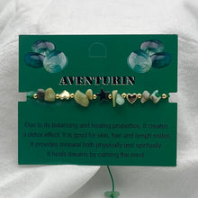 Load image into Gallery viewer, Zodiac Sign Natural Stone Bracelet Set of 12 – Heart &amp; Star 
