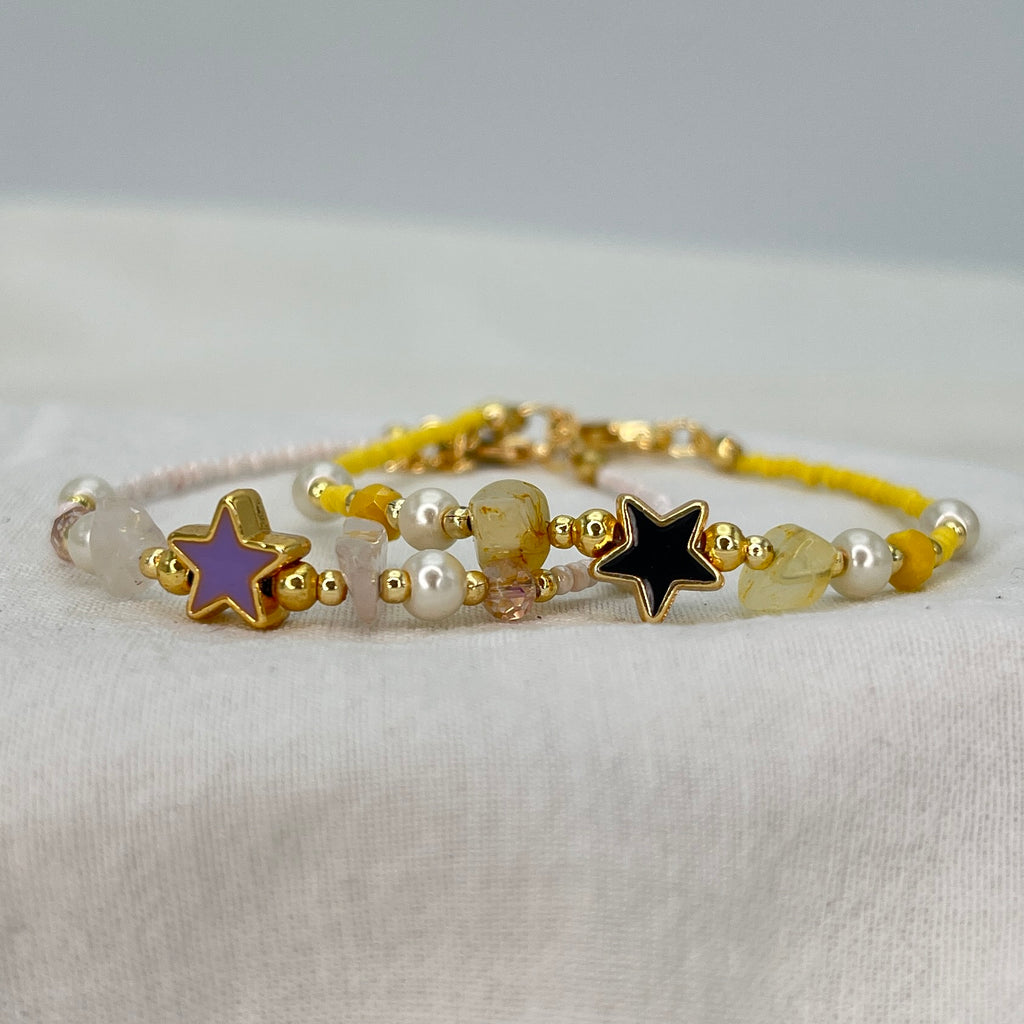 Lux Crystal, Stoned Star Bracelet – Elegant and Stylish
