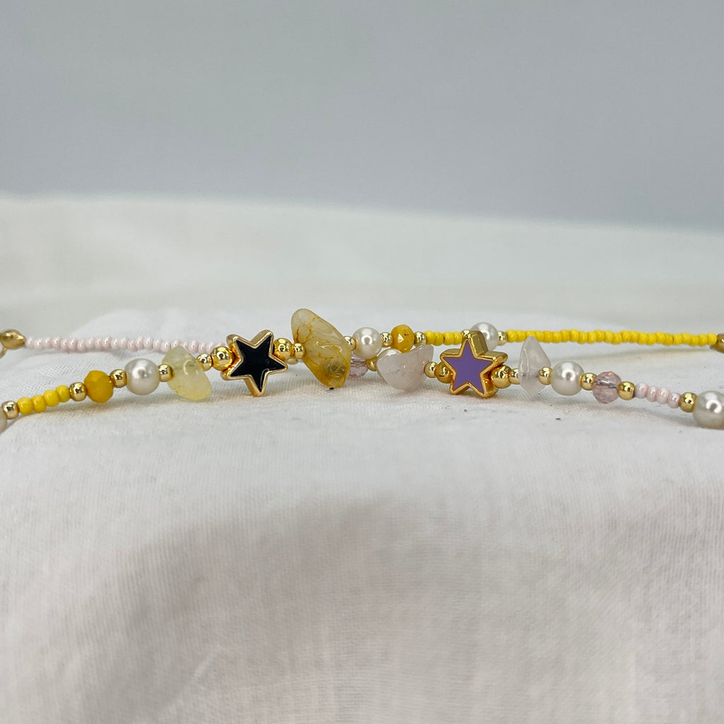 Lux Crystal, Stoned Star Bracelet – Elegant and Stylish