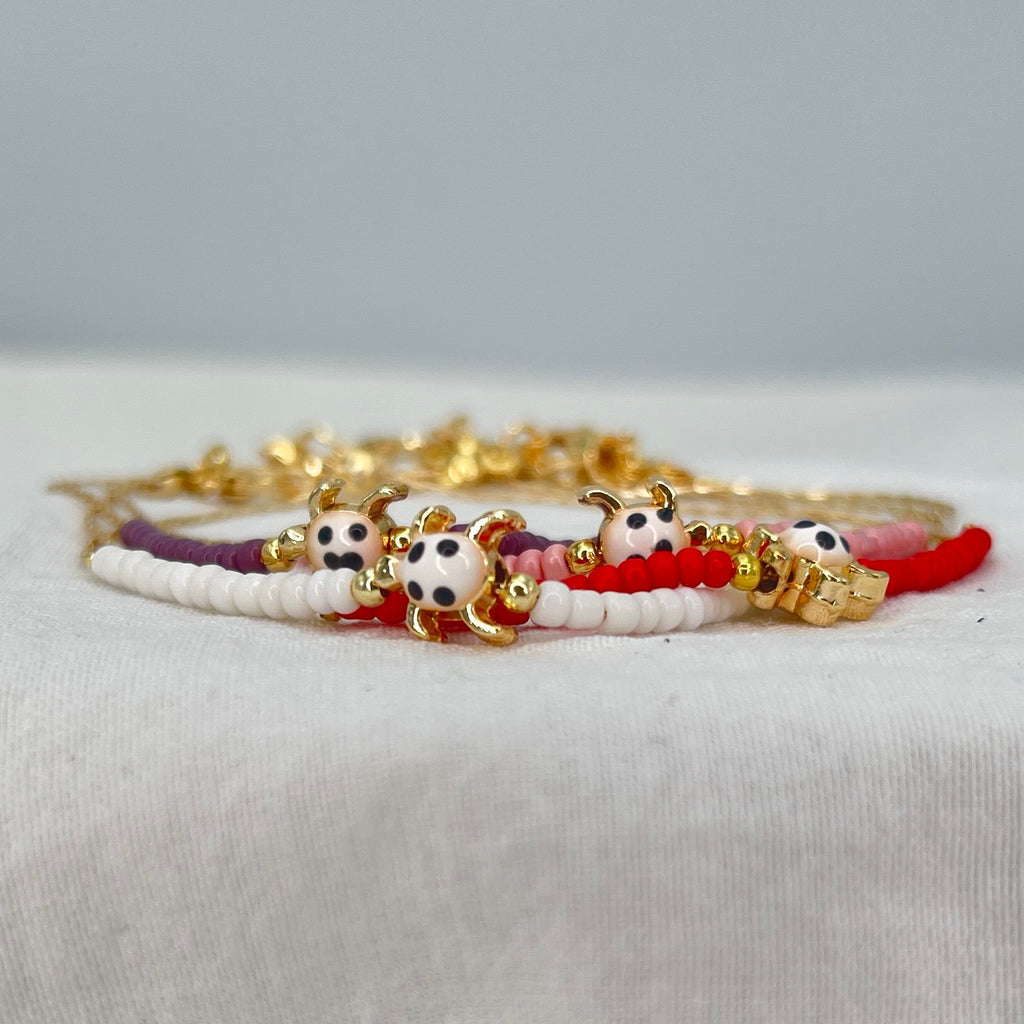 Turtle Bead Anklet: Thin Chain, Beach Style Foot Jewelry