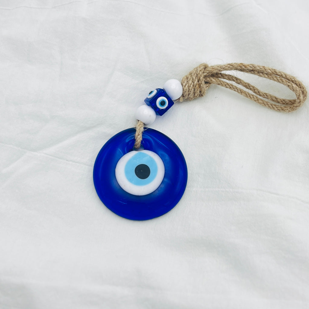 Classic Evil Eye Wall Decor: Handmade Glass, Elegant Protect