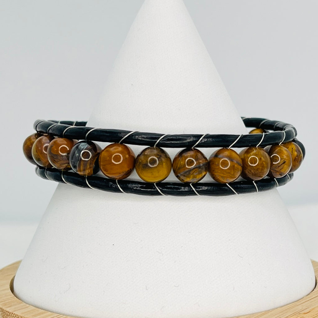 Natural Stone Leather Bracelets: Handcrafted in Turkey, Idea