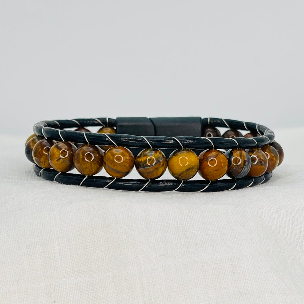 Natural Stone Leather Bracelets: Handcrafted in Turkey, Idea